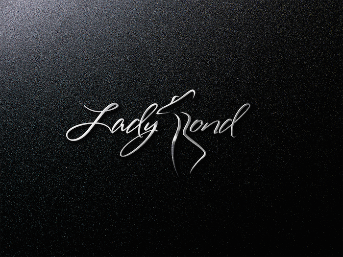 Lady Bond: logo on black background