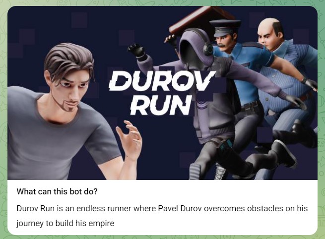 DUROV RUN: Новая Telegram game about Pavel Durov