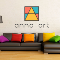 Logo design for Anna Art, interior design studio