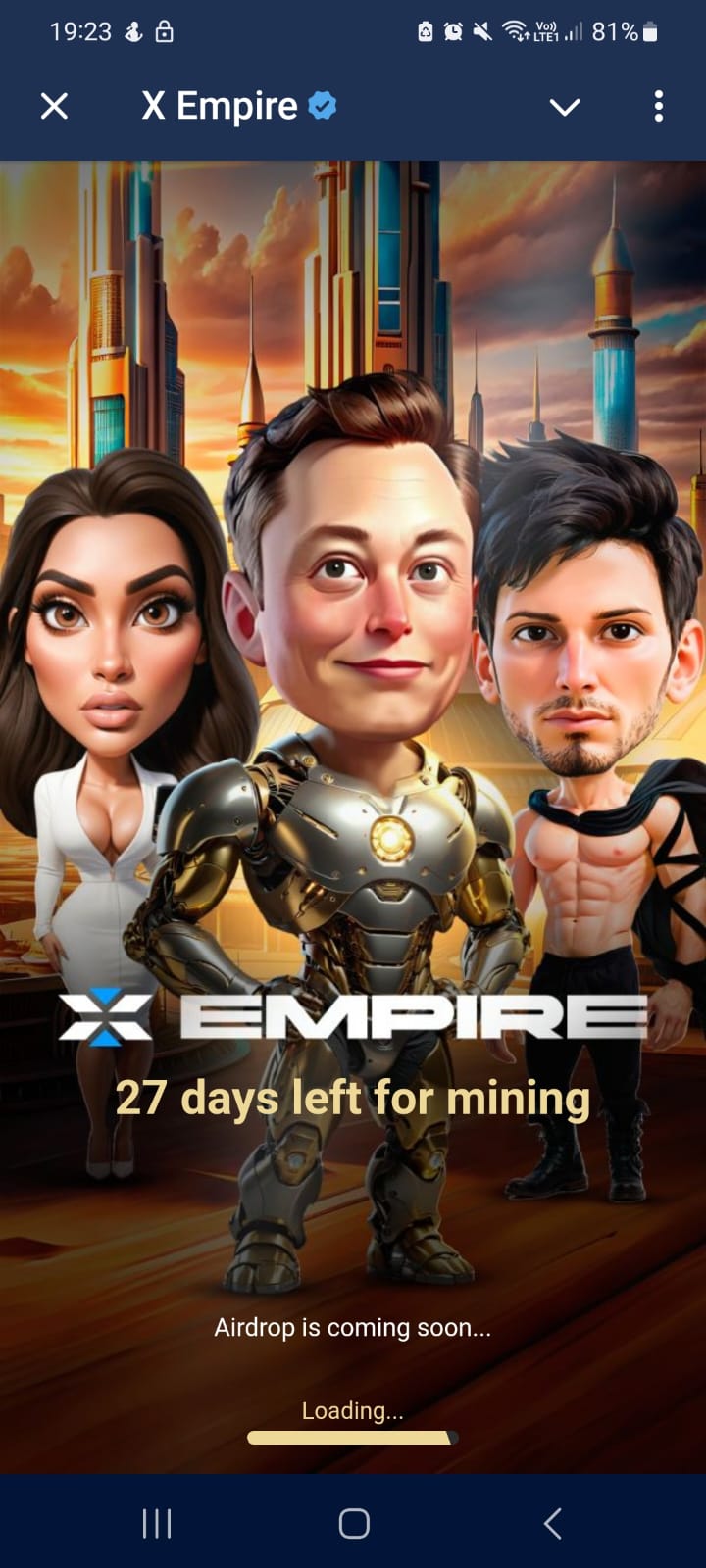 X Empire listing data: here's how to figure it out from the game splash screen!